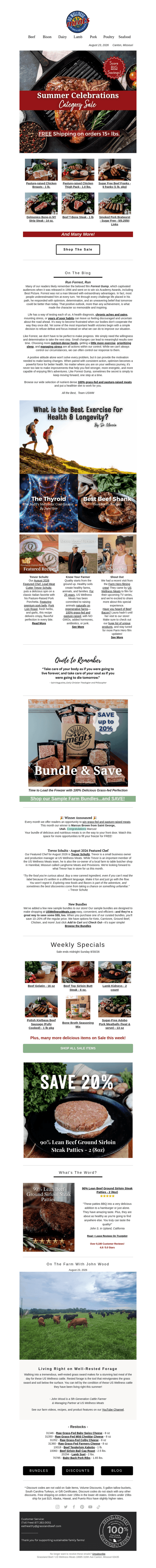 US Wellness Meats email from Sun, Aug 23, 2026