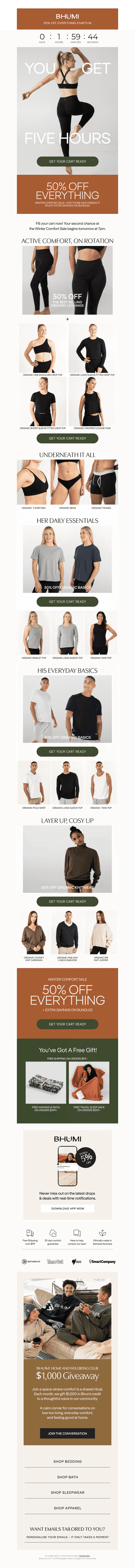 ⏳ 2 HOURS TO GO: 50% OFF EVERYTHING