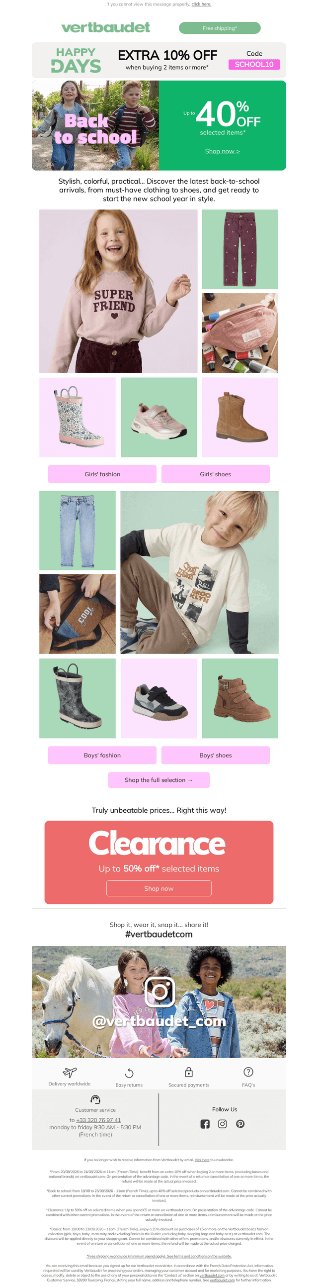 Outfits with up to 40% off!*