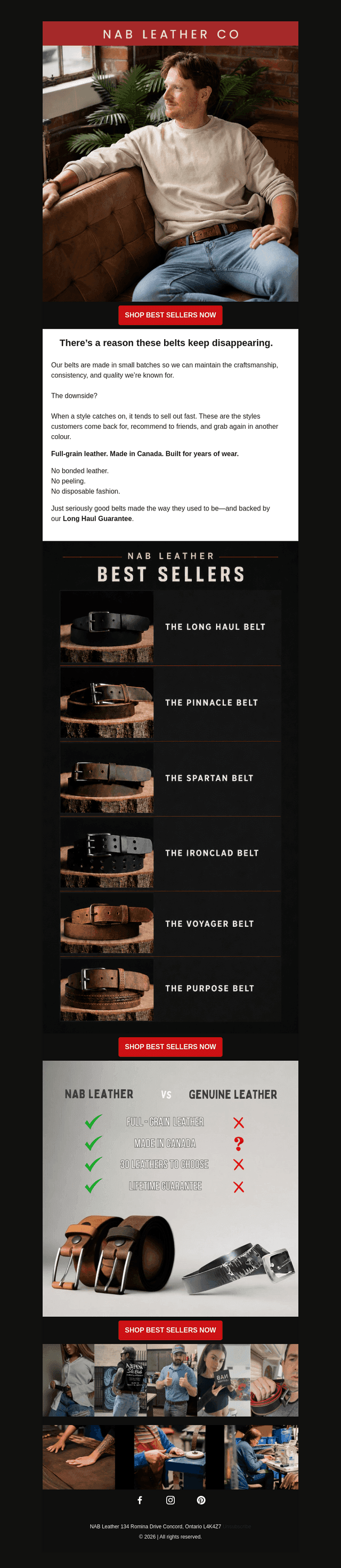 The Belts That Keep Selling Out...