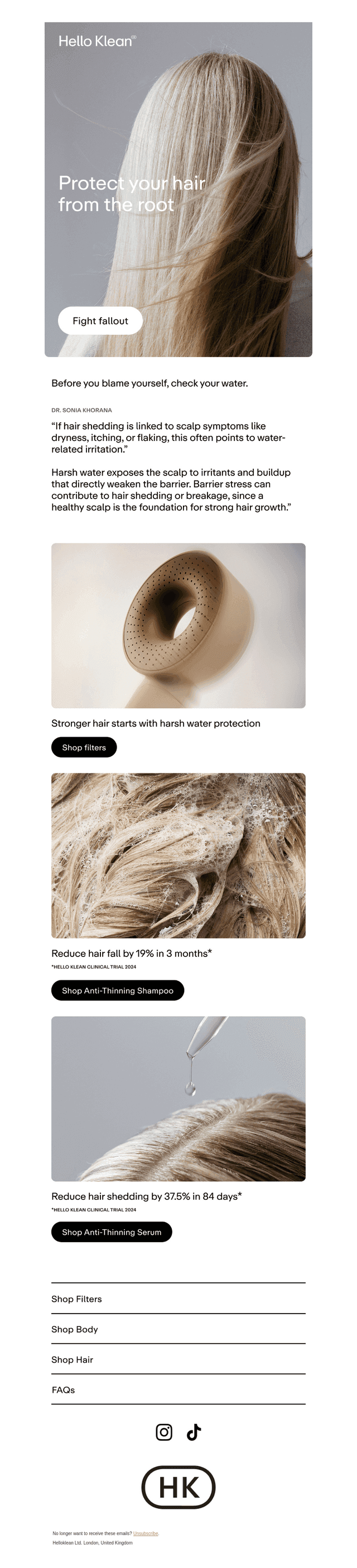 Hair shedding? Check your water