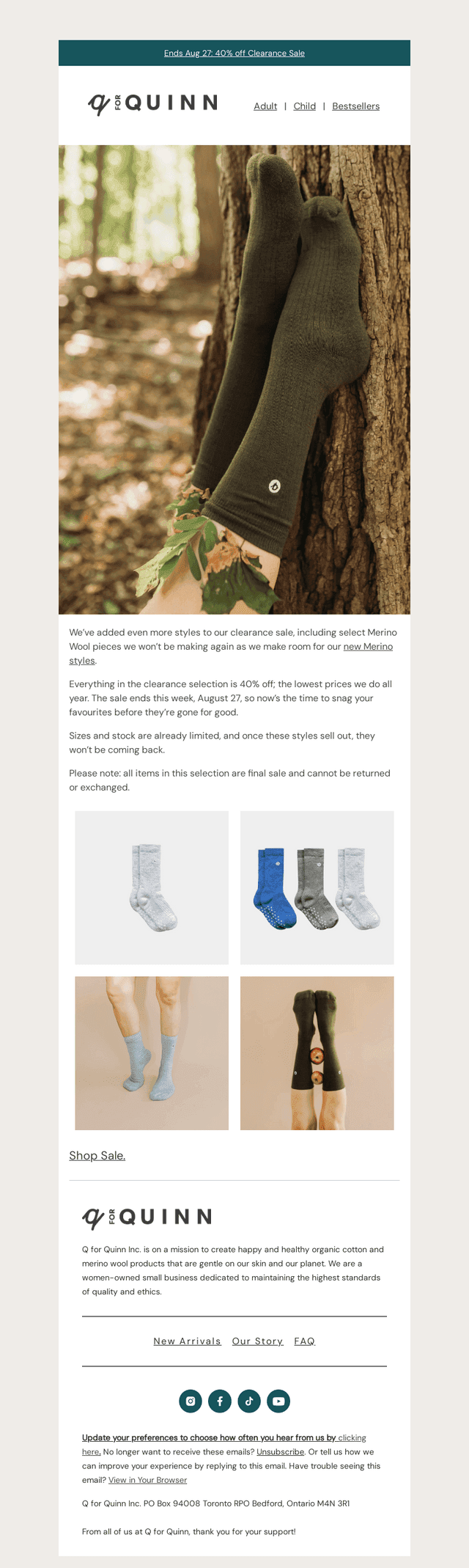 40% Off Select Merino Styles