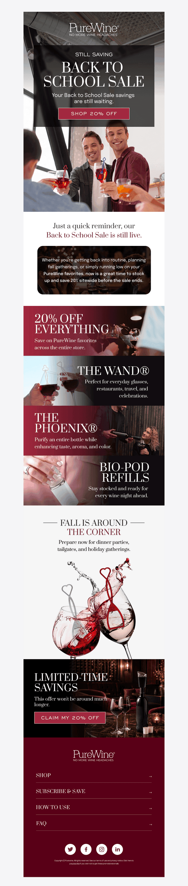 PureWine email from Mon, Aug 24, 2026