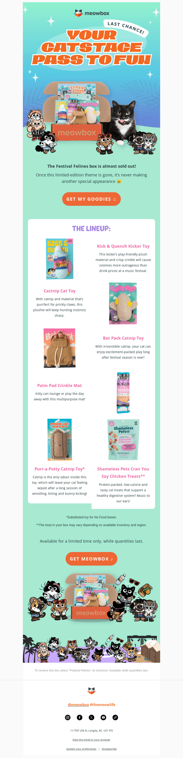 meowbox email from Mon, Aug 24, 2026