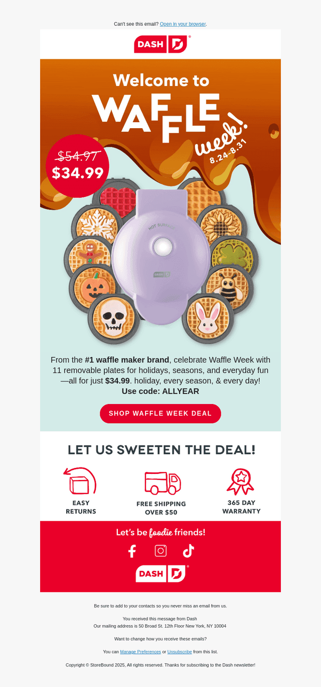 Waffle Week Is Here 🧇 11 Plates for $34.99