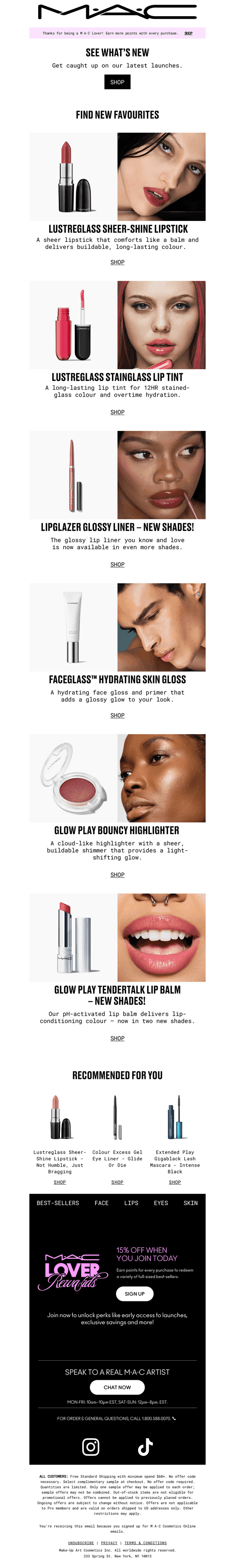 MAC Cosmetics email from Tue, Aug 25, 2026