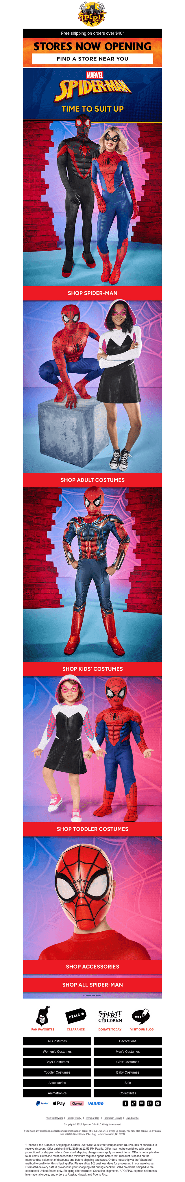 Your Spidey suit is waiting…