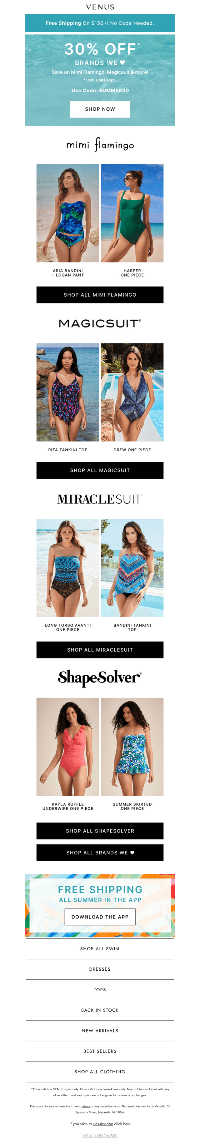 30% off Our Fave Brands
