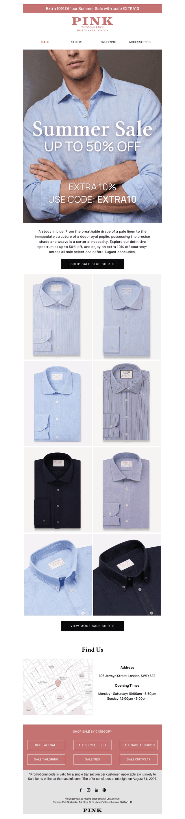 A Study in Blue | Up To 50% Off