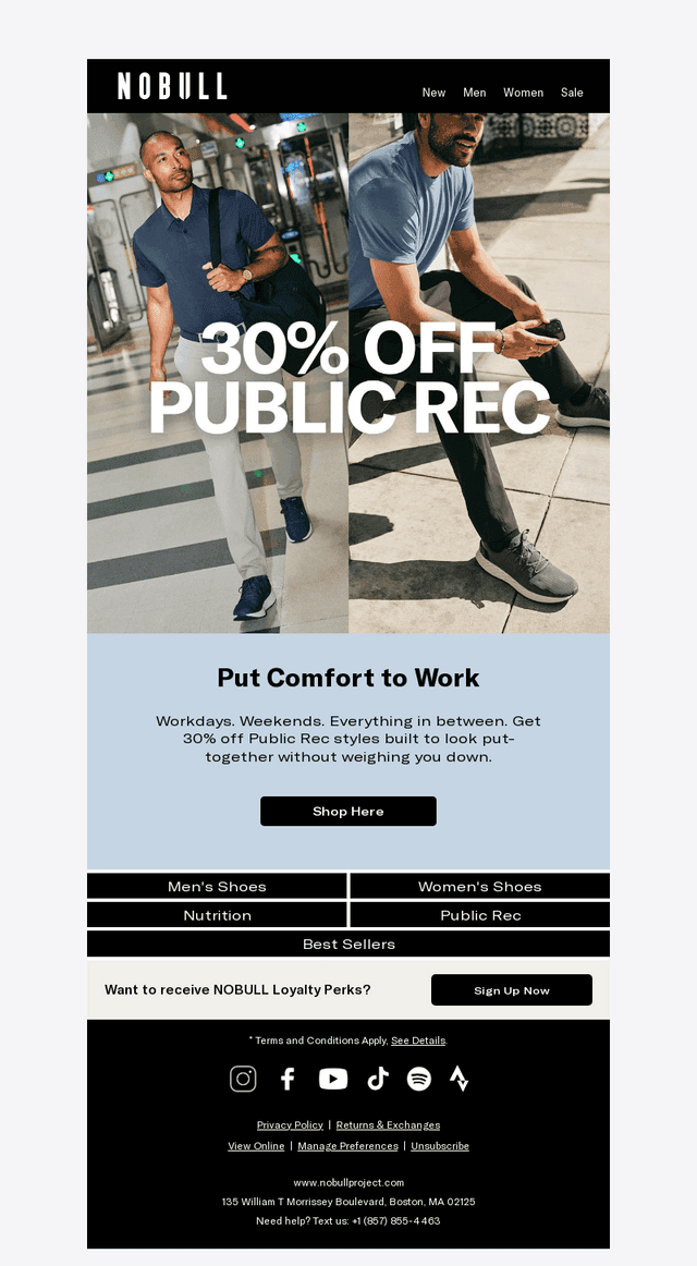 Your Public Rec Lineup is 30% Off