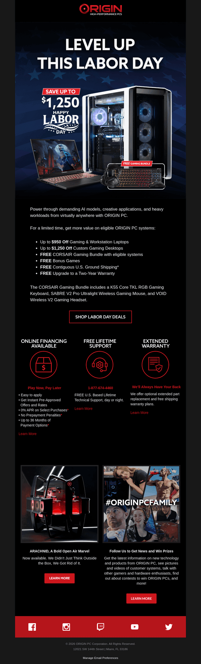 ORIGIN PC email from Tue, Aug 25, 2026