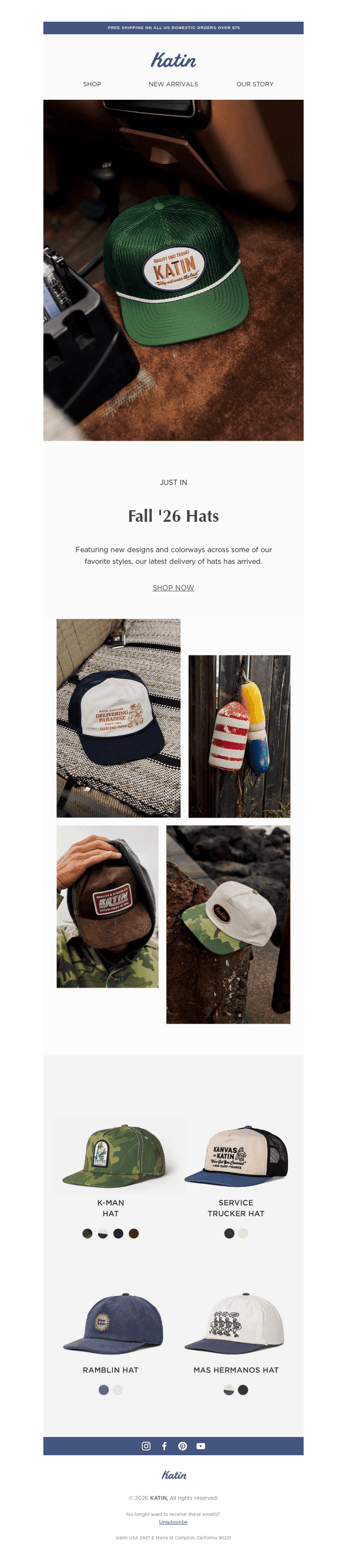 Just In: Fall '26 Hats