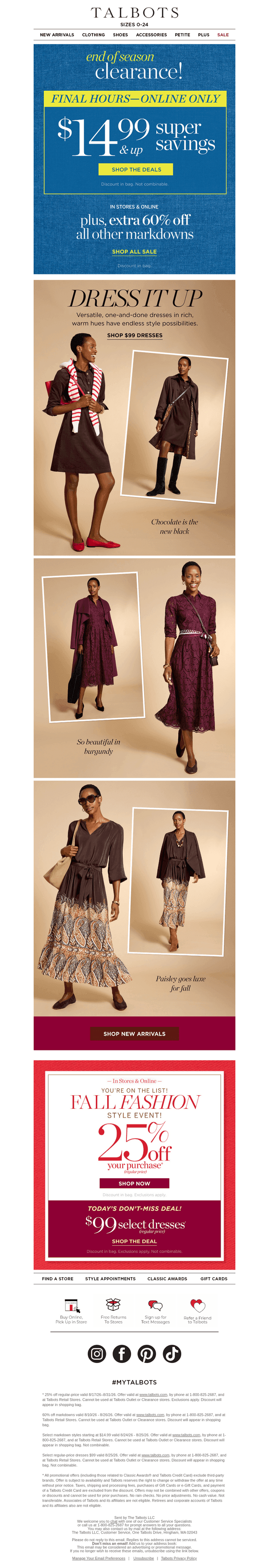 FINAL HOURS for $99 wear-everywhere dresses*