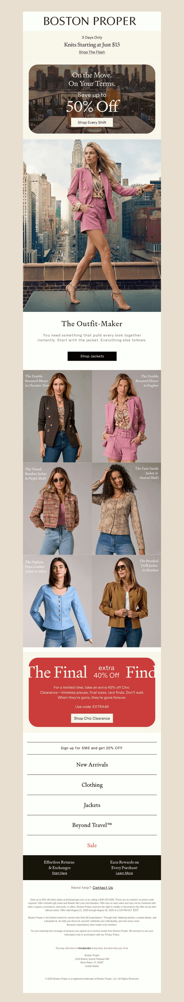 One Great Jacket. Outfit Handled.