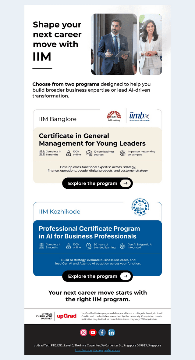 IIM programs to unlock your next role 🚀