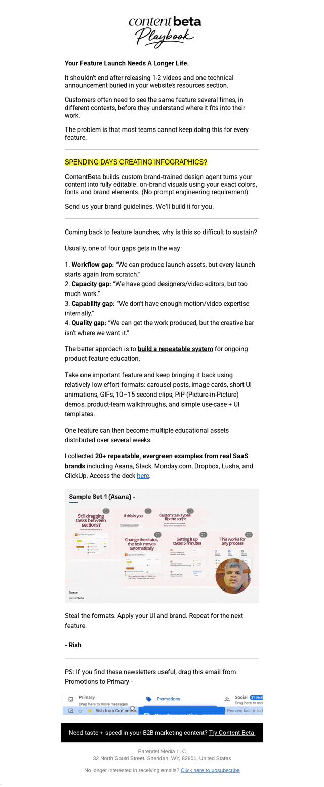 20 Repeatable Feature Edu. Content Ideas