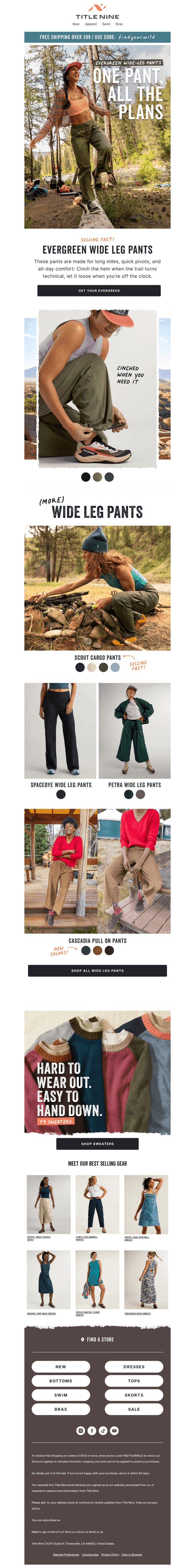 Wide leg pants for big plans 🍃⛅️