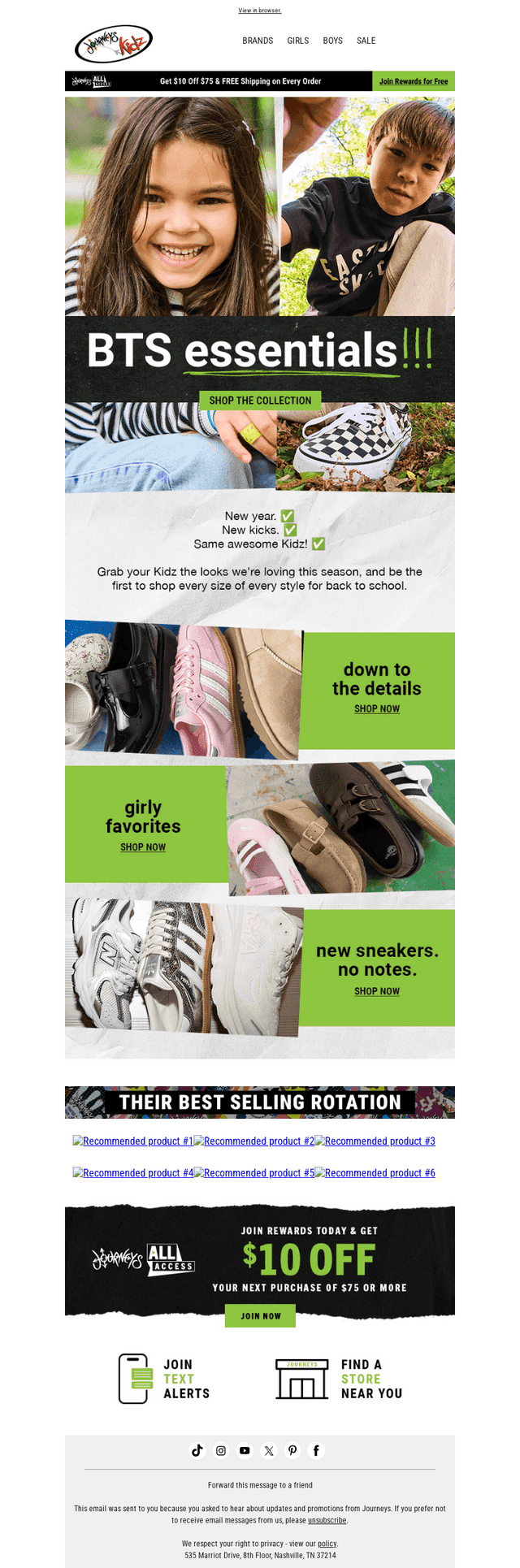 Journeys email from Wed, Aug 26, 2026
