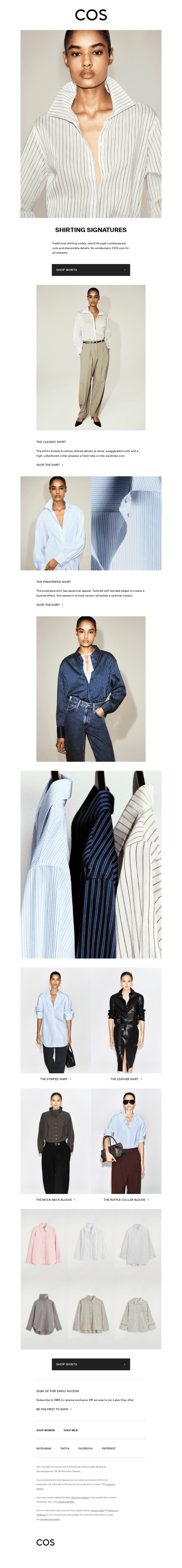 In focus: the COS shirt