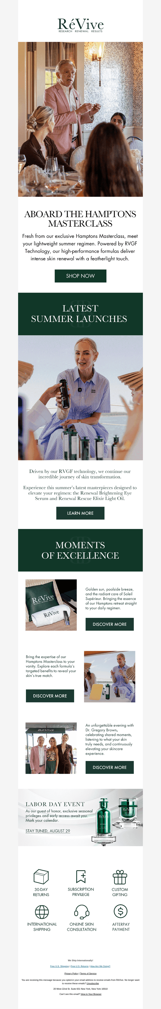 From the Hampton Soirée to Your Vanity