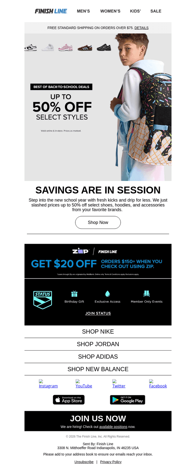 Back to School STEALS 💸 Up to 50% Off!