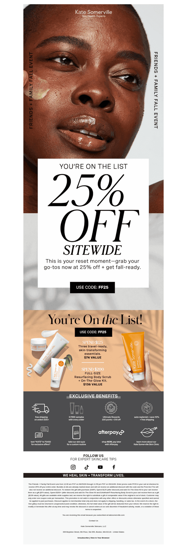 Friends + Family Fall Event: 25% Off Sitewide