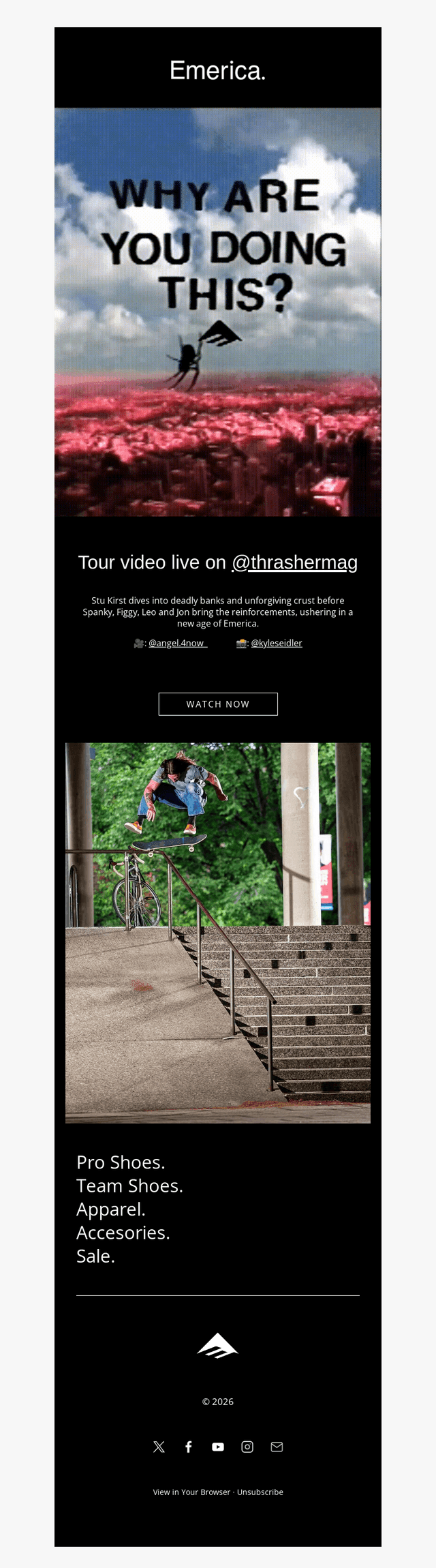 Emerica email from Wed, Aug 26, 2026