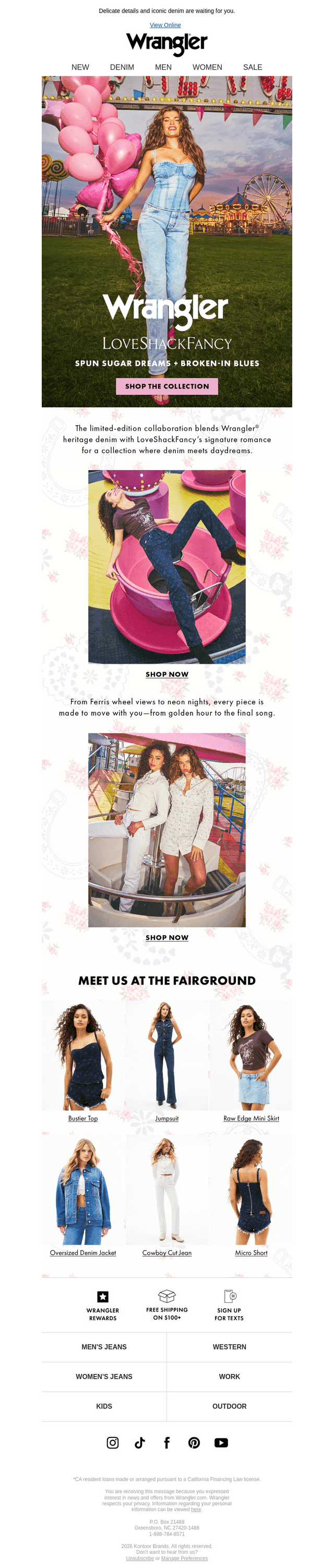 Wrangler x LoveShackFancy is still stealing hearts