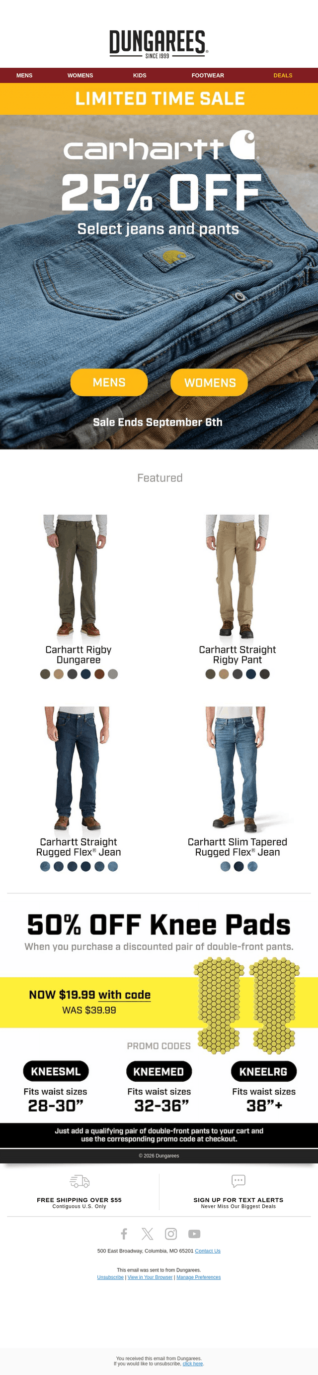 Carhartt Alert: 25% Off Select Bottoms