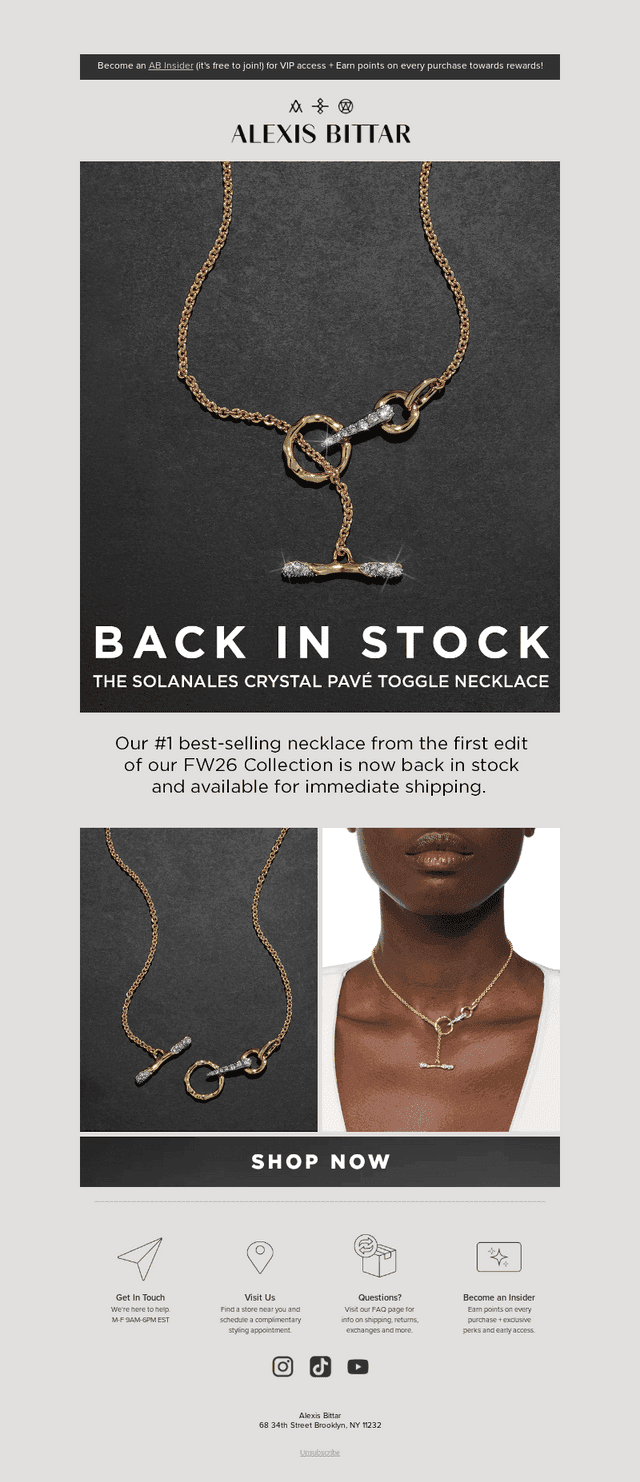 Alexis Bittar email from Wed, Aug 26, 2026