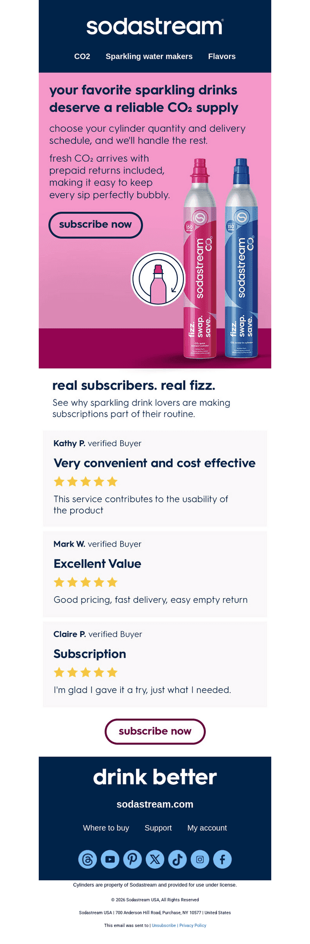 Your fizz, delivered automatically ✨