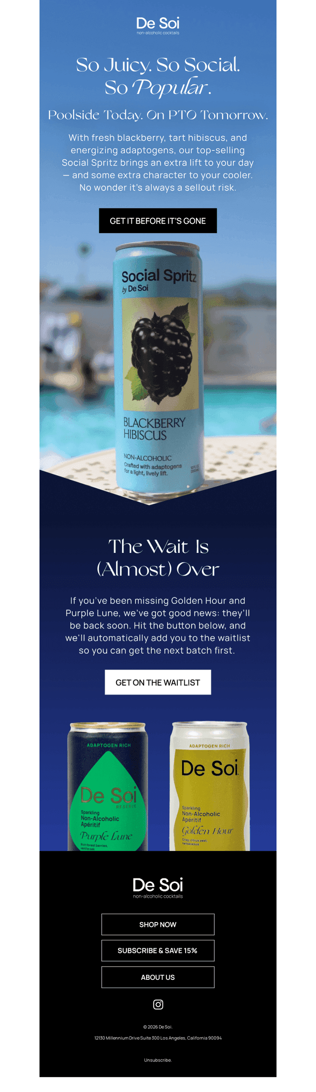 Always uplifting, almost sold out (!)