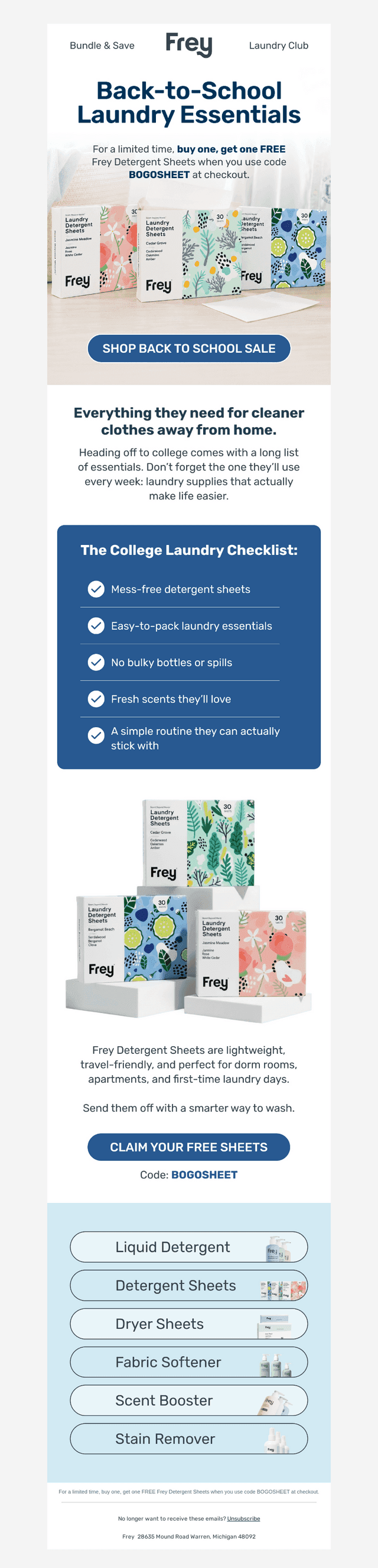 The College Laundry Checklist Starts Here ✔️