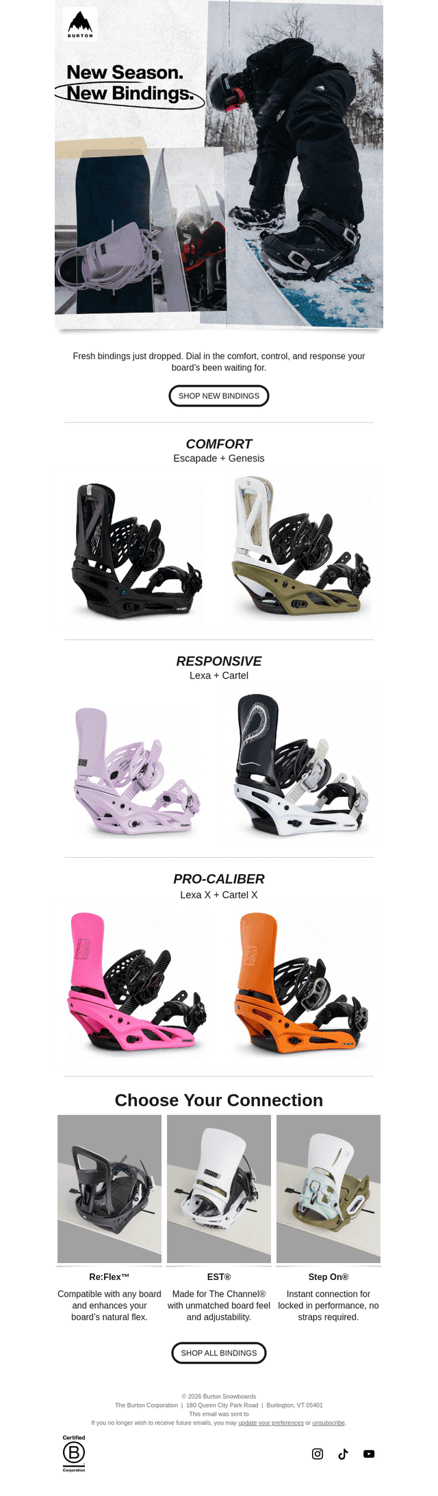 New bindings lineup just dropped