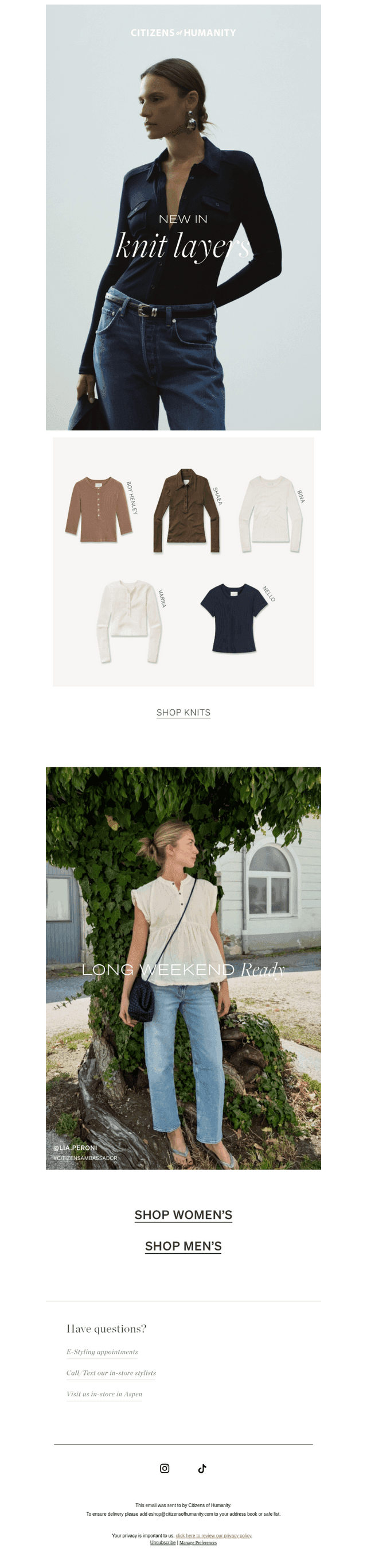 New In: Knit Layers