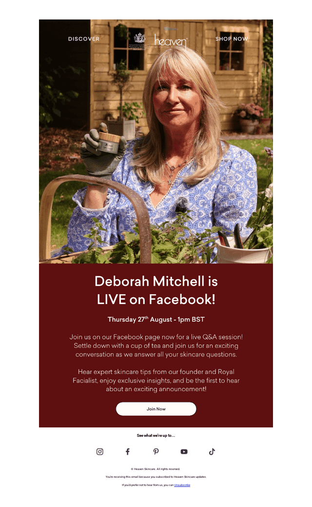 Deborah Mitchell is LIVE on Facebook!