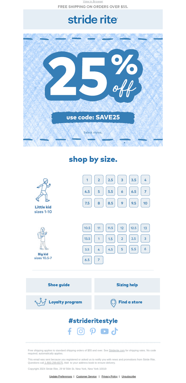 Stride Rite email from Thu, Aug 27, 2026
