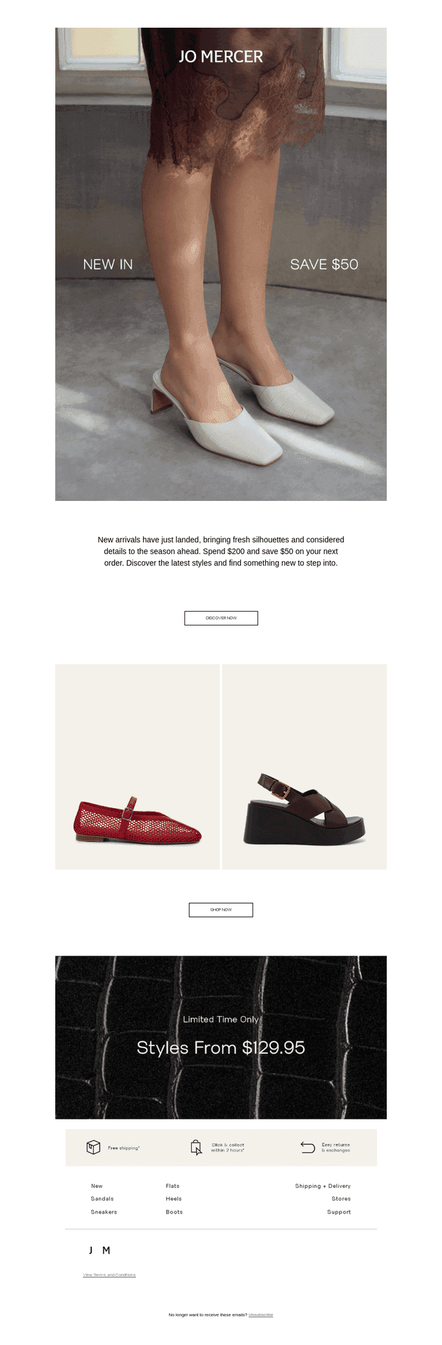 New In, Save $50