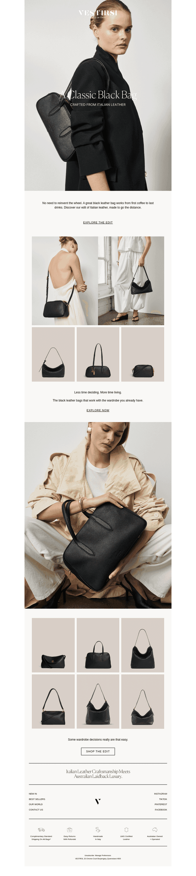 A Classic Black Bag.
