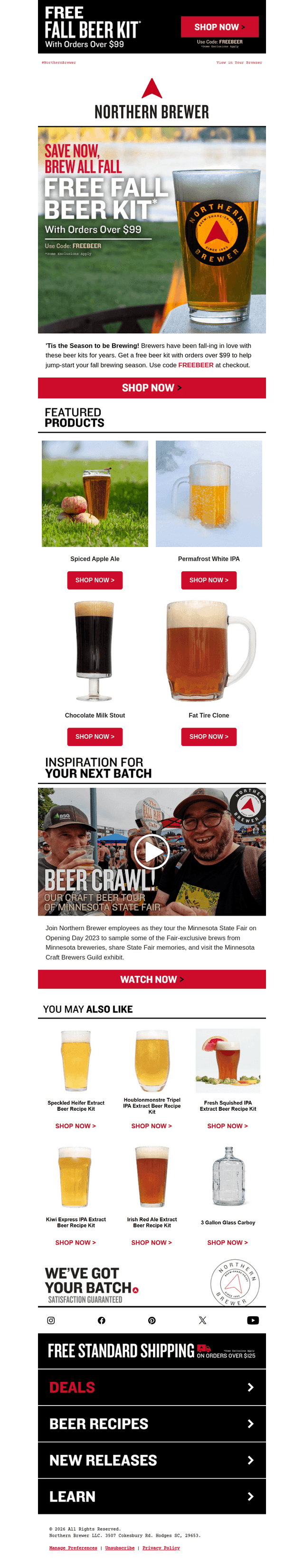 Northern Brewer email from Thu, Aug 27, 2026