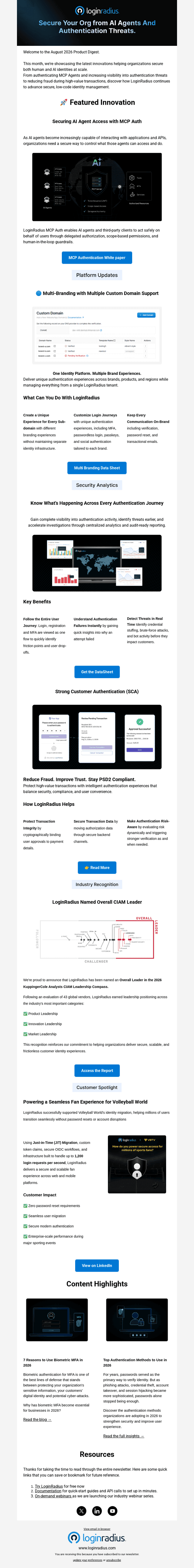 LoginRadius email from Thu, Aug 27, 2026