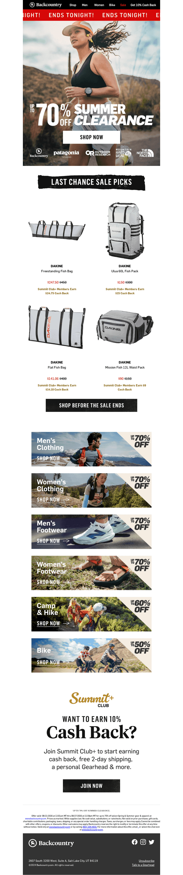 Up to 70% off ends tonight ⏰ 😬
