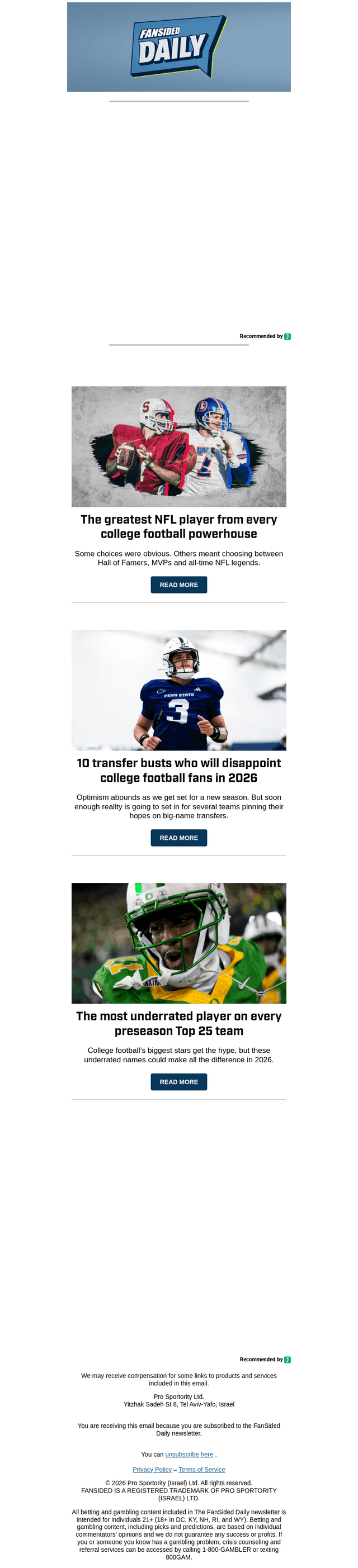FanSided email from Thu, Aug 27, 2026