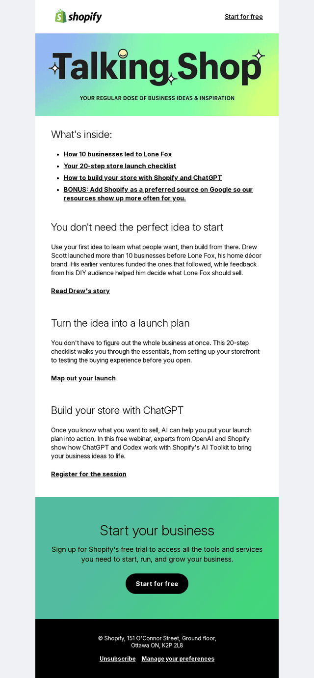🚀 Put your business idea in motion
