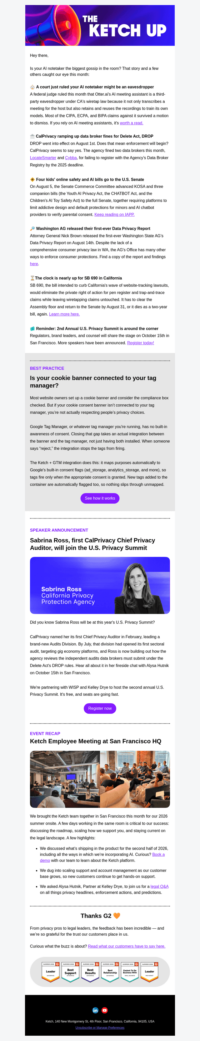 Ketch email from Thu, Aug 27, 2026