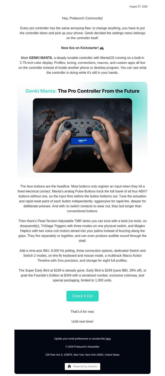 Genki put the whole settings menu on the controller ⚙️