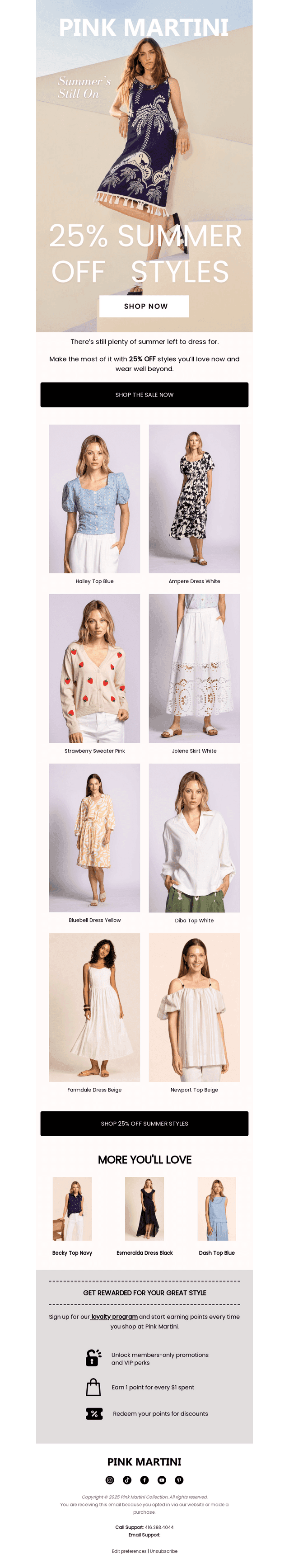 25% OFF Before Summer Ends!
