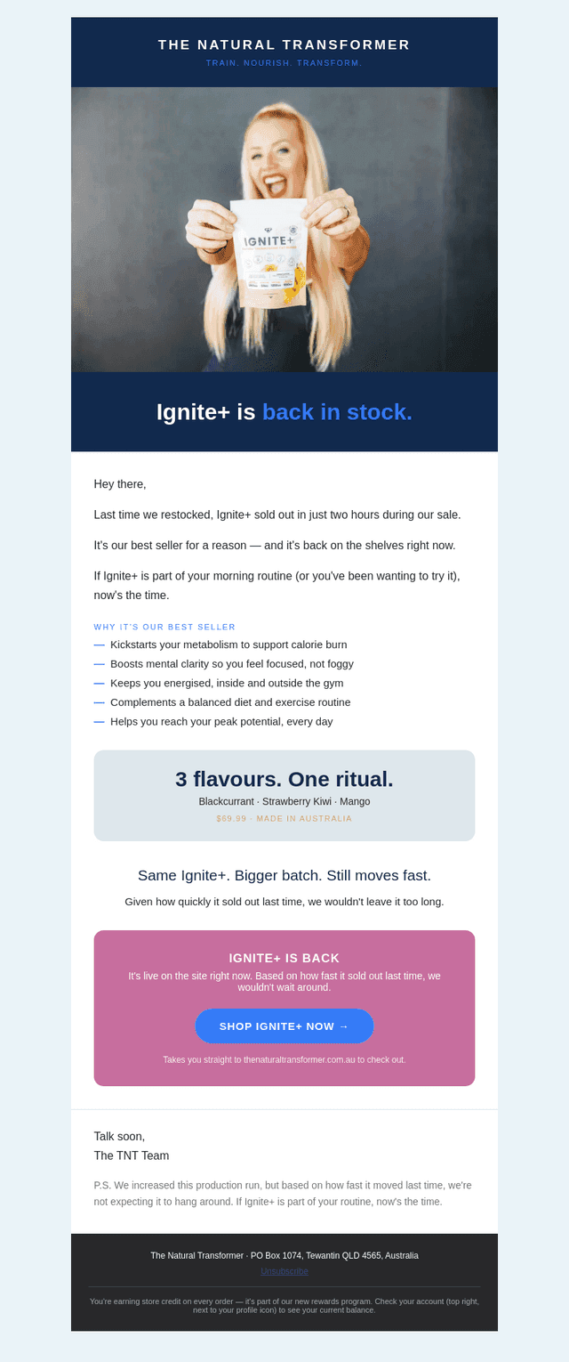 The Natural Transformer email from Fri, Aug 28, 2026