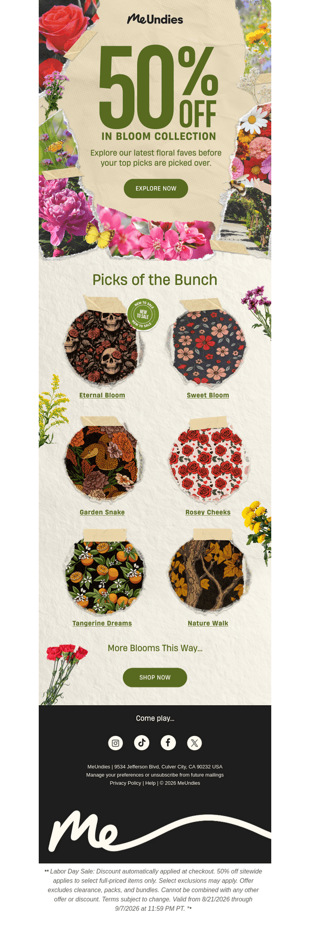 Freshly Picked: 50% OFF 🌸🌻
