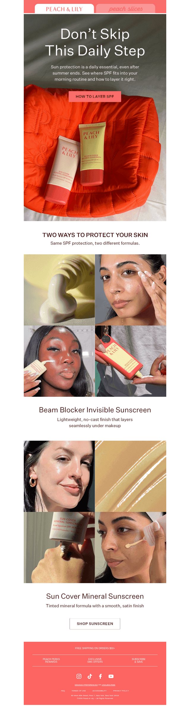 Where does SPF go in your skincare routine?